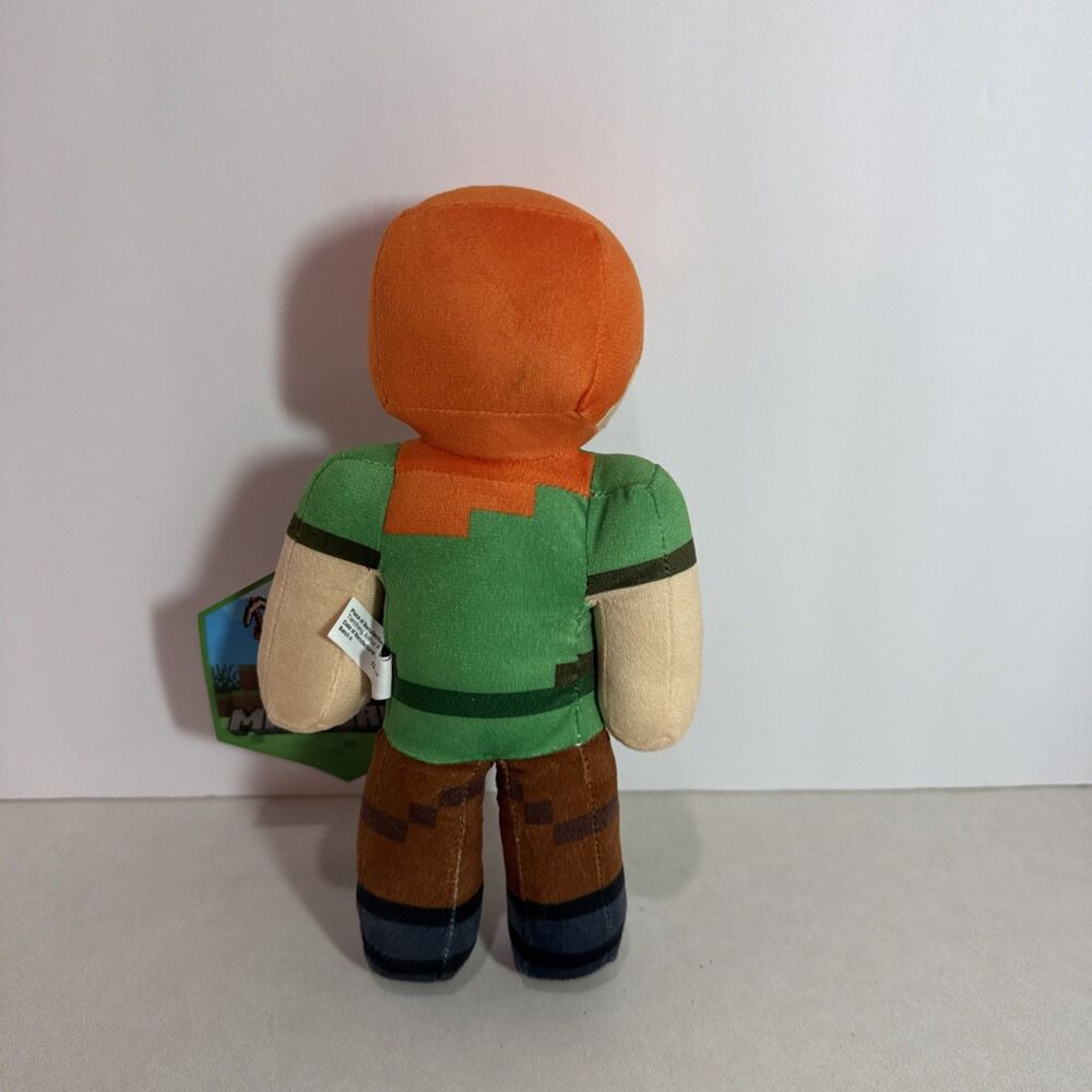 Minecraft Alex Plush 8″ Licensed Mattel Video Game Character NEW with Tag - Picture 3 of 3